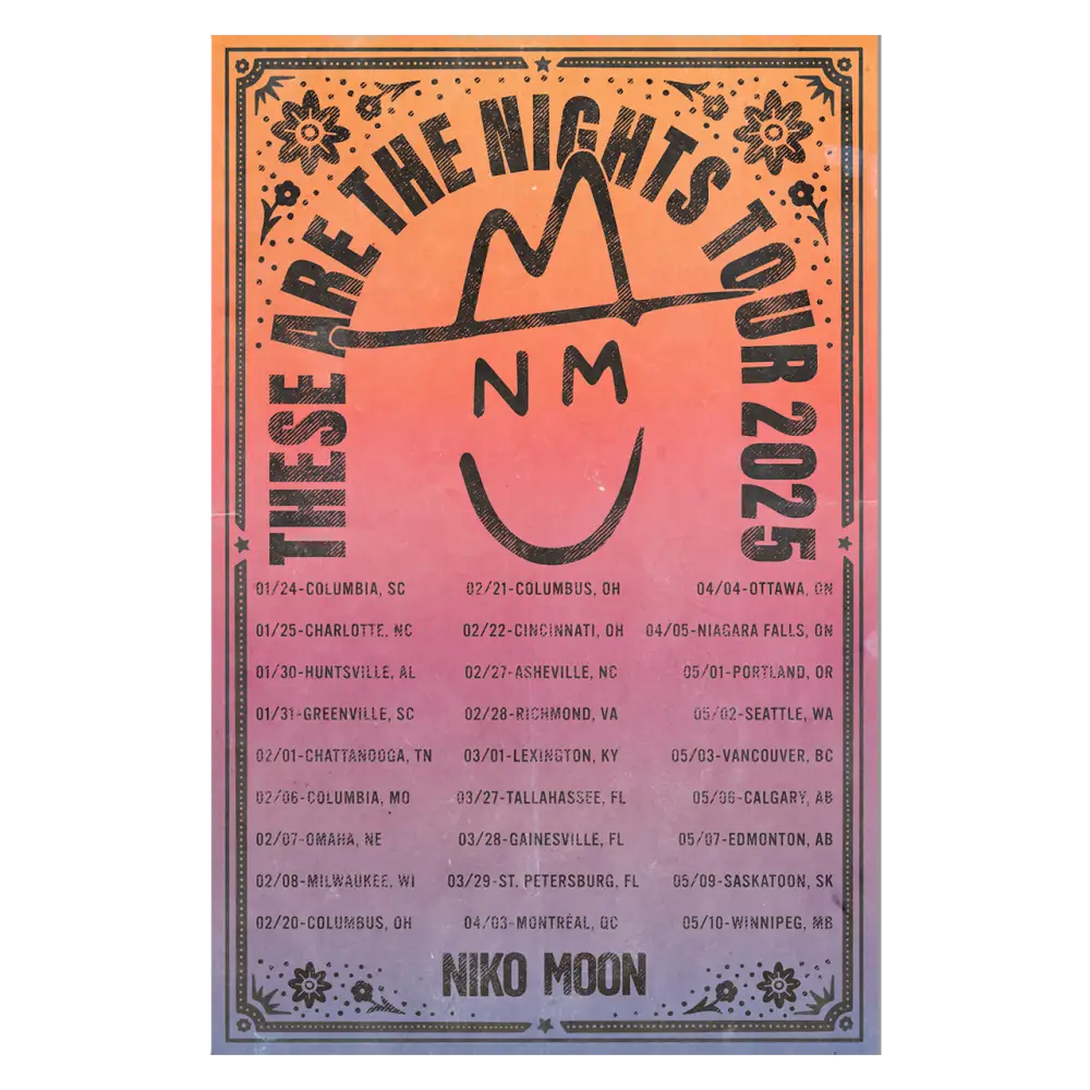 Niko Moon tour poster.