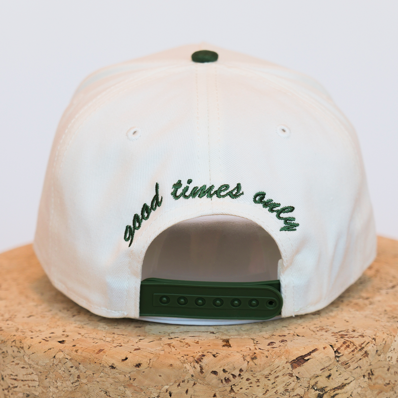 Green/Natural Happy Cowboy Good Times Only Back Hat
