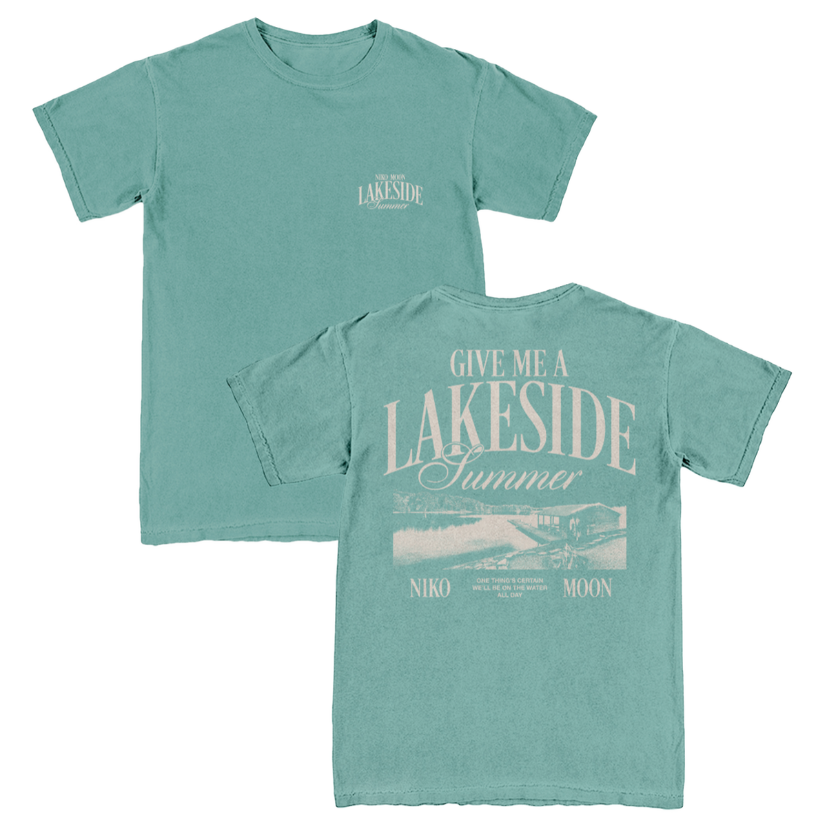 Lakeside Summer Teal Tee