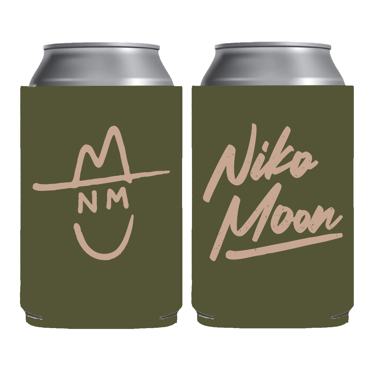 Sage Happy Cowboy Logo Koozie