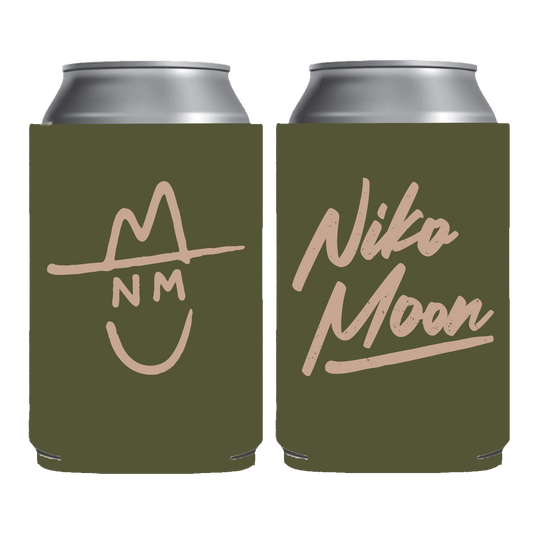 Sage Happy Cowboy Logo Koozie