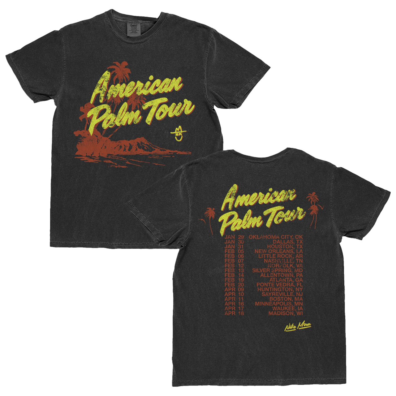 2026 American Palm Dateback Spring Tour Tee
