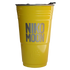Yellow cup with lid.